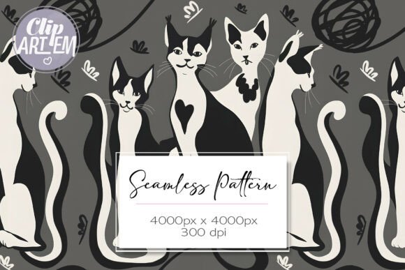 Download Cats Seamless Pattern Pijama Home Decor - Pattern Collection