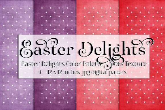 Download Easter Delights, Polka Dot Texture Paper - Easter Collection