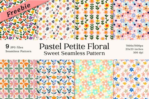 Download Freebie Floral Pastel Seamless Pattern - Pattern Collection