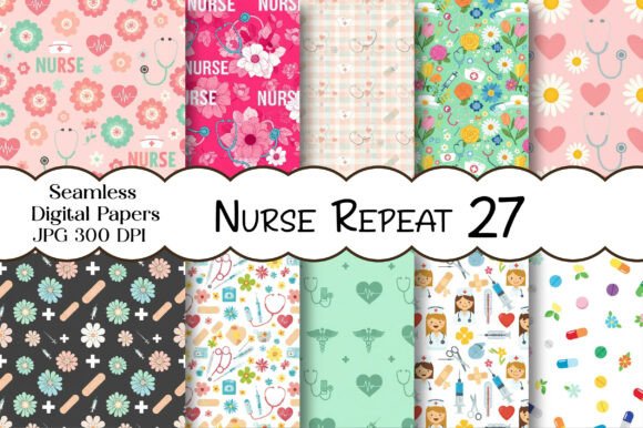 Download Nurse Seamless Repeat Pattern - Pattern Collection