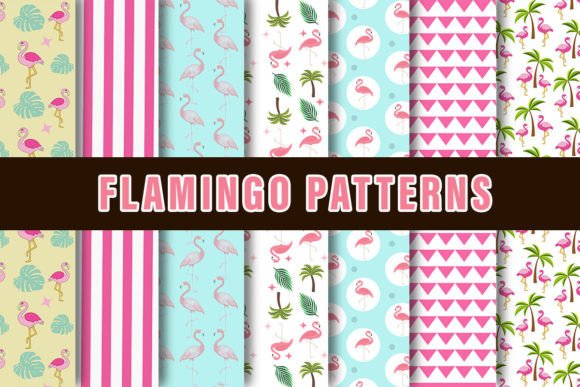 Download Flamingo Digital Paper Patterns - Pattern Collection
