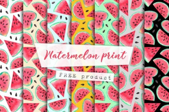 Download FREE Watermelon Seamless Pattern - Pattern Collection
