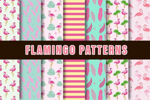 Download Flamingo Digital Paper Patterns - Pattern Collection