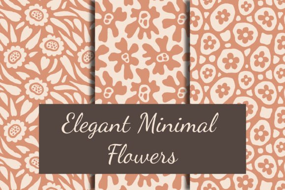 Download Elegant Minimal Flowers Seamless Pattern - Pattern Collection