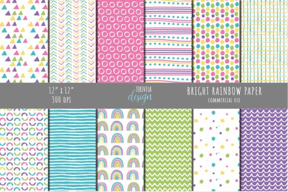 Download BRIGHT COLORS RAINBOW PATTERN - Pattern Collection