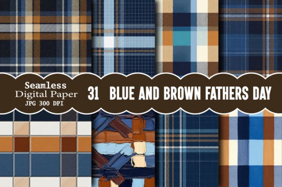 Download Blue and Brown Fathers Day Pattern - Pattern Collection
