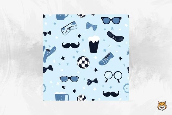 Download Father's Day Seamless Pattern - Pattern Collection