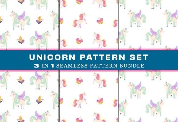 Download Unicorn Seamless Pattern Digital Papers - Pattern Collection