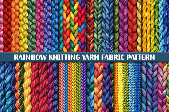 Download Rainbow Knitting Yarn Fabric Pattern - Pattern Collection