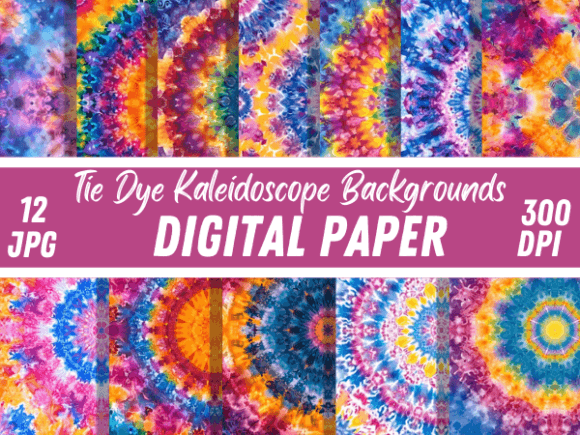 Download Tie Dye Kaleidoscope Vibrant Patterns - Pattern Collection
