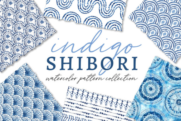 Download Shibori Watercolor Patterns - Pattern Collection