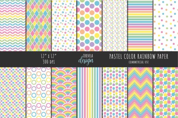 Download PASTEL COLORS RAINBOW PATTERN - Pattern Collection