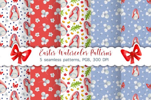 Download Easter Watercolor Patterns - Easter Collection