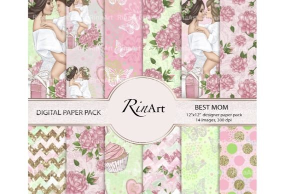 Download Mother's Day Digital Paper, Pattern Jpeg - Pattern Collection