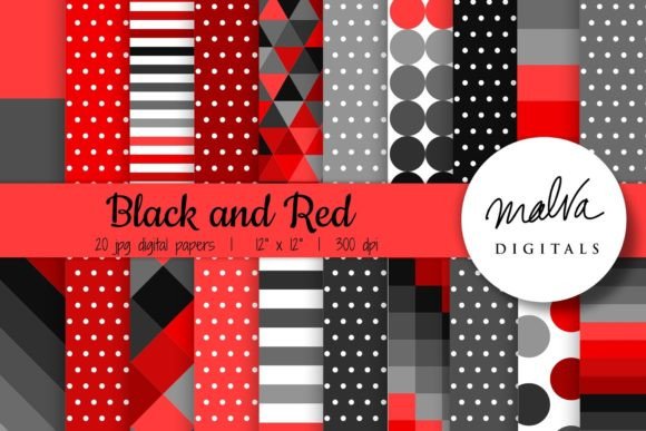 Download Black and Red Geometric Patterns - Pattern Collection