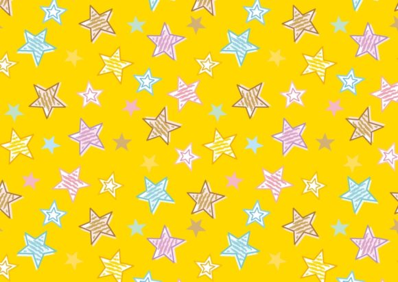 Download Yellow Stars Colorful Png Pattern - Pattern Collection