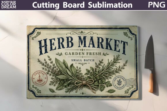 Download Vintage Herb Market Art - Herb Collection